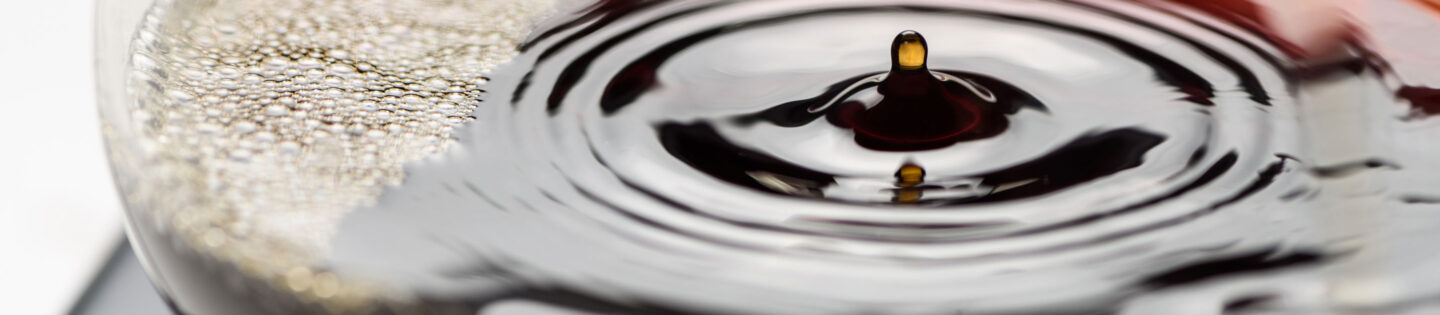 drip coffee closeup